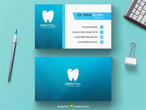 dentistry business cards template.